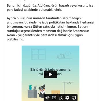 Amazon Arızalı Gelen Ürünün İade Kargosunu Bana Yansıtıyor Etik Değil