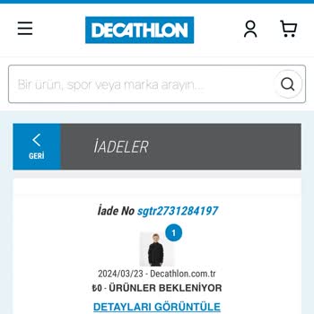 Decathlon Gerçekleşmeyen Değişim Mağduriyeti