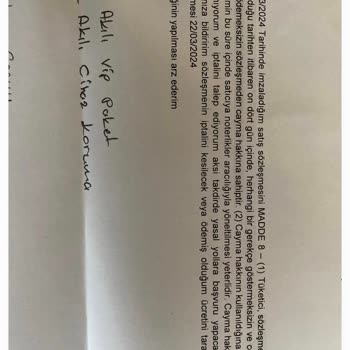 Bay Yardım Teknik Servis Hizmetleri Telefon Akıllı Vıp Paket İptali