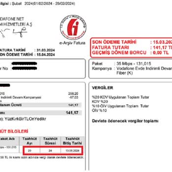 Vodafone Aboneliği Taahhüt Süresi Bitmeden Taahhüt Yenilemeye Zorlama.