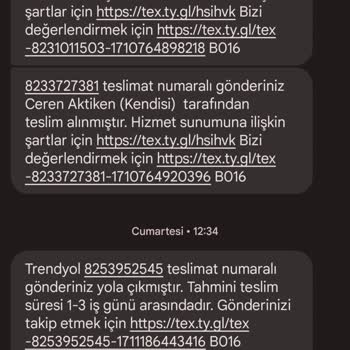 Trendyol Express Siparişimi Teslim Etmedi