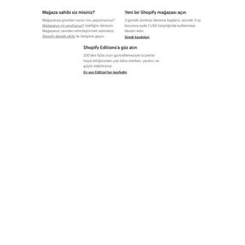 Shopify.com Shopify Mağazası Sorunu: Siparişim Gönderilmedi