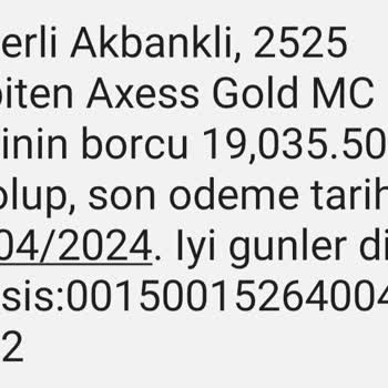 Akbank Üyelik Ücreti İptali