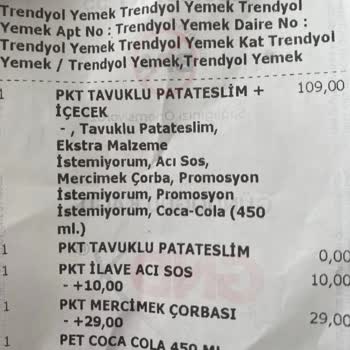 Pidem Restaurant Yanlış Gönderim Eksik Sipariş!