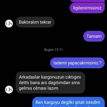 Gözlük Shop Verilmeyen Kargo Geri Gönderilmeyen Para