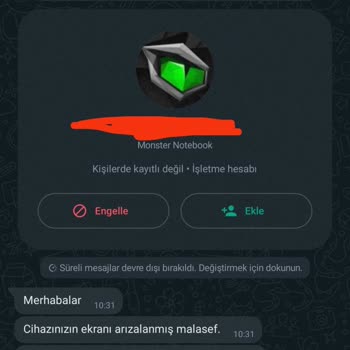 Monster Notebook Buraya Buraya Lütfen Mağdurum