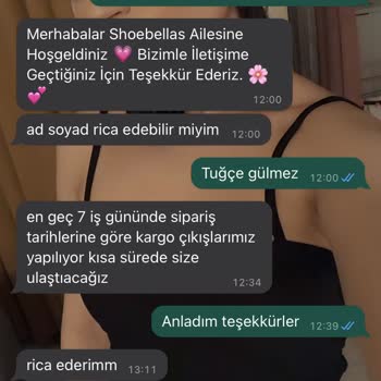 Shoebellas Siparişin İptal Edilmesini İstiyorum