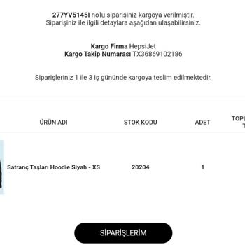 Satranç Medya Satın Aldığım Ürün Kargolanmadı, İletişim Kurulamıyor!