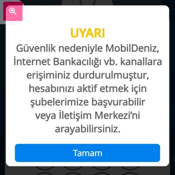Denizbank Güvenlik Sorunu İnternet Bankacılığı