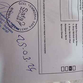 Yenibosna Safa Hastanesi Göz Muayenesi Sonuç Vermedi