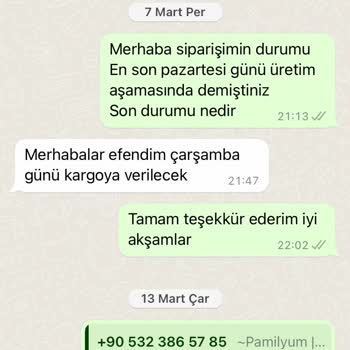 Pamilyum.com Aldığım Ürünüm Teslim Edilmedi