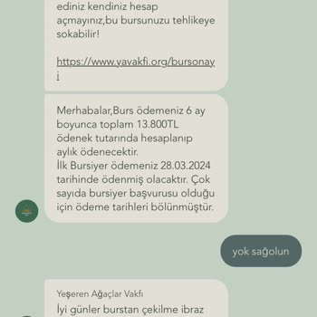 Burs Vaadiyle Dolandırıcılık Yeşeren Ağaçlar Vakfı