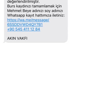 Akın Vakfı (Burs Başvurusu) Güvenimi Sarsan Burs Başvurusu Deneyimi