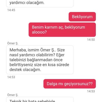 Yemeksepeti İlgisiz Ve Ciddiyetsizlik