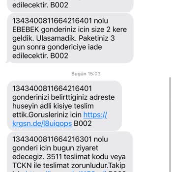 KARGOMsende Kargom Elime Ulaşmadı