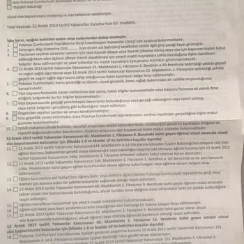 VFS Global Vize Reddi Ve İtiraz