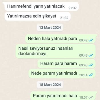 Moda_arife (instagram) Ücret İade İstiyorum