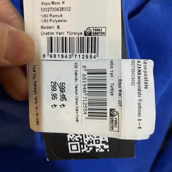 Boyner Ürünün Etiketinin Değişikliği