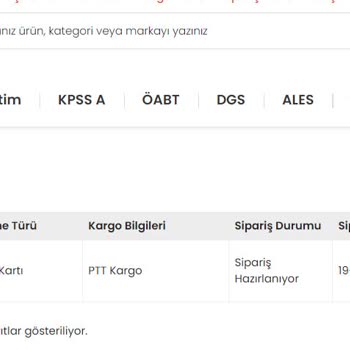 İndeks Kitap Siparişlerimin Kargoya Verilmemesi