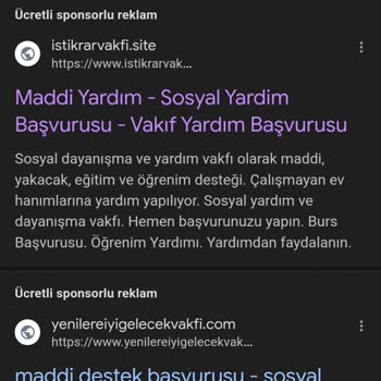 İstikrar Vakfı Sitesi Yönelik Şikayetim Var