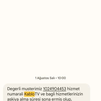 Kablo Net 7900 TL Modern Parası İstiyorlar