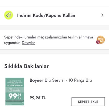 Boyner İndirim Kodu Hatası