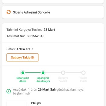 Trendyol Kaç Gündür Kargoya Verilmedi, Cevap Alamıyorum, Muhatabım Yok