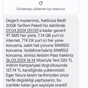 Vodafone İradem Dışı Paketimi Değiştirip Adıma 12 Ay Taahhüt Verdi