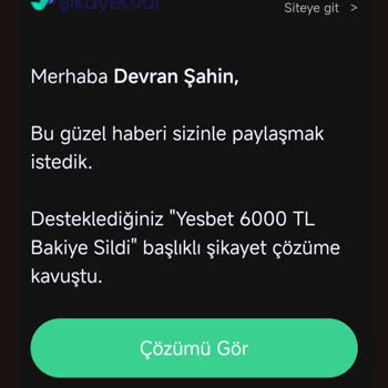 Yesbet 11250₺ Ödeme Sorunu Ve Destek Hattı Engeli