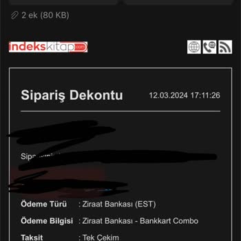 İndeks Kitap Para İade Etmemesi