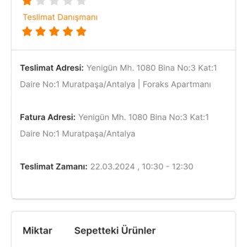 Migros Sanal Market Bayat Ürün İçin İade İşlemi