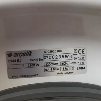 Arçelik 8144 Bj Kapak