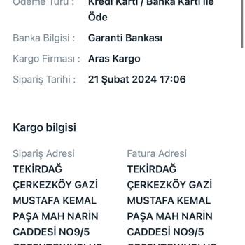 Kartal Yuvası Kartalyuvasi.com Ürünümü Göndermiyor İptal Ediyor