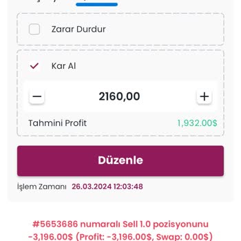 Finans Yatırım Uygulaması Zarar Ettirmek İçin Kurgulanmış.