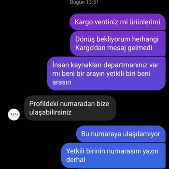 Hazaaofficial Kargomu Göndermiyor