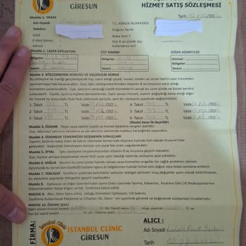 İstanbul Clinic Giresun Epilasyon İptal Etmeme Israrı