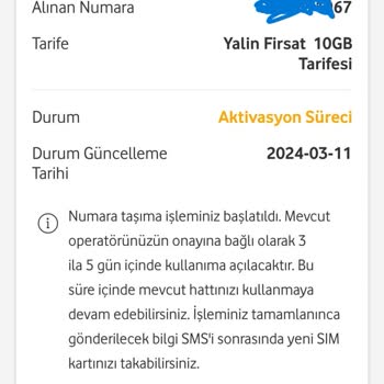Vodafone'a Yaptığım Numara Taşıma Başvurusu 20 Gündür Sonuçsuz Kaldı.