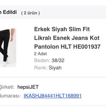 HLT Jeans Ürün İadesi Veya Yeniden Kargolansın