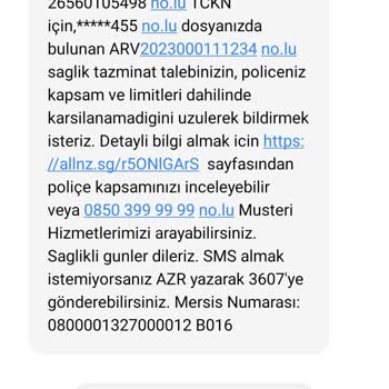 Allianz Sigorta Allianz Özel Sağlık Sigorta Mağduriyeti