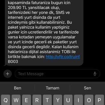 Vodafone Kullanılmayan Ürünün Parasını Alıyor!