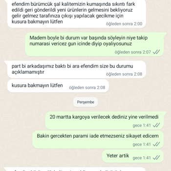 Qafiye Prive Siparişim 1 Buçuk Ay Gelmesine Rağmen Gelmedi