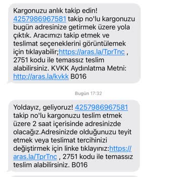 Aras Kargo - Teslim Edilmemiş Usulsüz Kargo