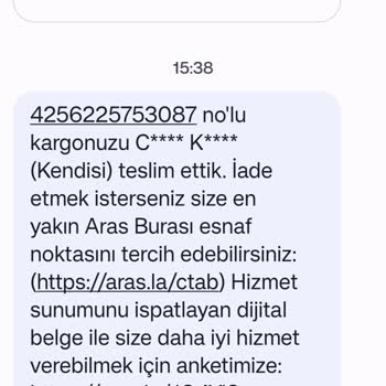 Aras Kargo Personel Urunu Kapıya Bırakıp Gitmiş