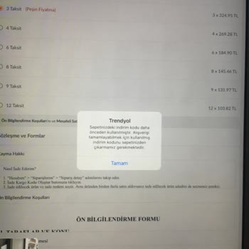 Trendyol Canlı Yayın Kuponları