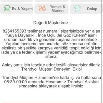 Missha Ve Trendyol Eksik Ürün Gönderip Ücretini İade Etmiyor.