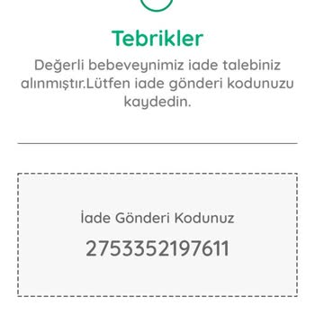 ebebek İade Ücretini Yatırmıyorlar