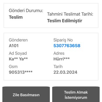 Bir Günde Kargo Teslim Edilmeyen Ürün