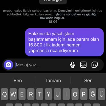 Tera Bungalov Rezervasyon Hayal Kırıklığı