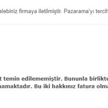 Pazarama Faturasız Ürün Satıyor