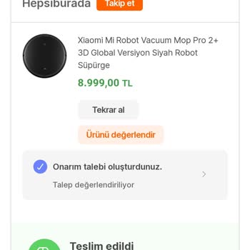 Hepsiburada Mağduriyeti Arayan Soran Yok Ürün Ne Durumda Bilen Yok